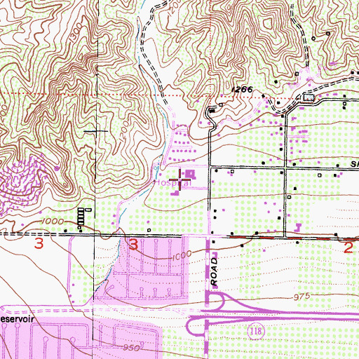 Topographic Map of Simi Valley Hospital, CA