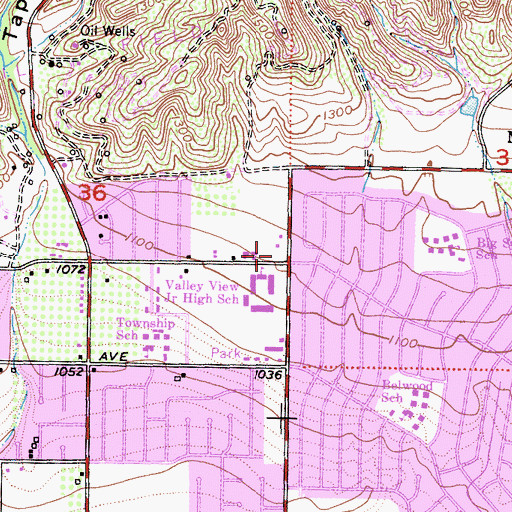 Topographic Map of The Church of Jesus Christ, CA