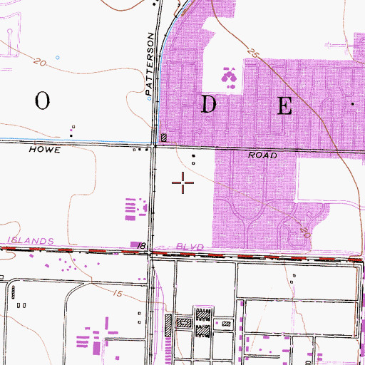 Topographic Map of Bolker Park, CA