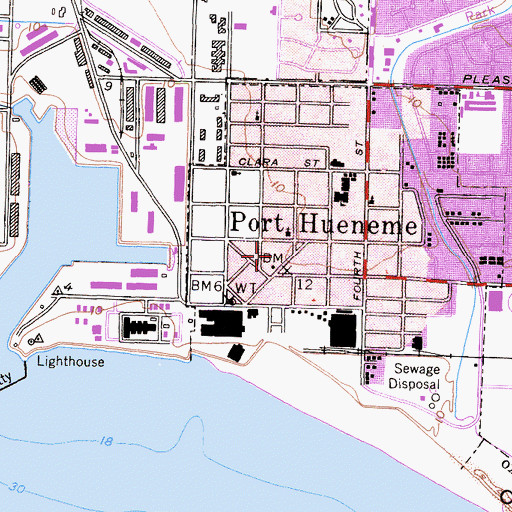 Topographic Map of Dewar Park, CA