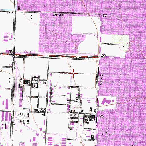 Topographic Map of Seabee Golf Course, CA
