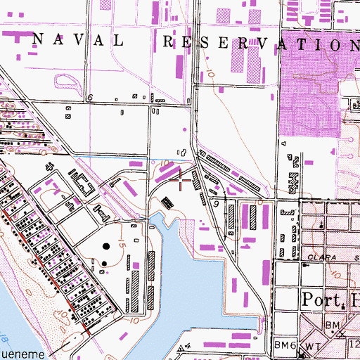 Topographic Map of Ventura County Maritime Museum, CA