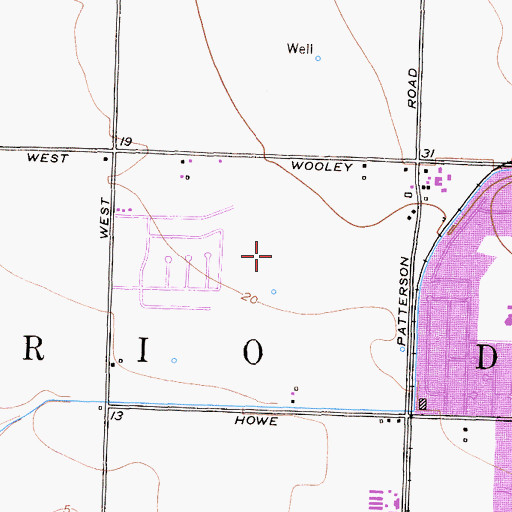 Topographic Map of Christa McAuliffe Elementary School, CA