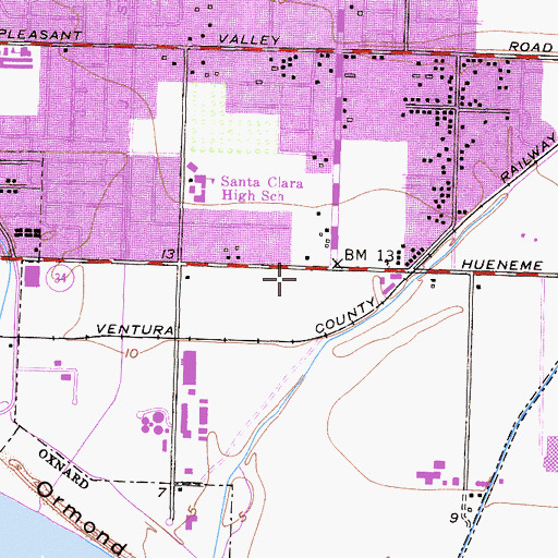 Topographic Map of Christian Education Center, CA