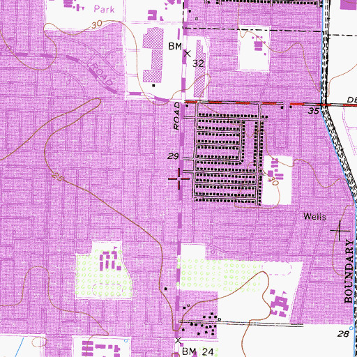 Topographic Map of Community Bible Mission, CA