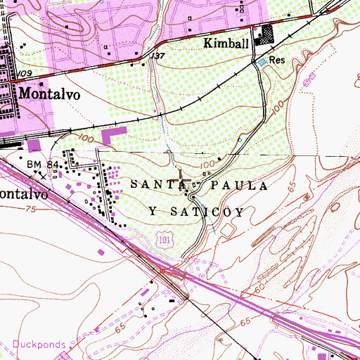 Topographic Map of Leeward Winery, CA