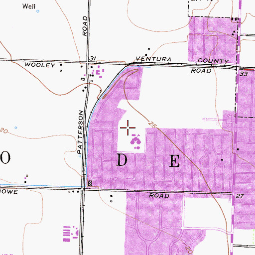 Topographic Map of Marina West Park, CA