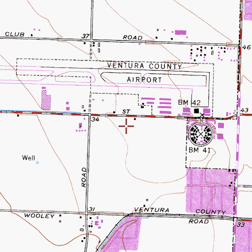 Topographic Map of Sea Air Park, CA