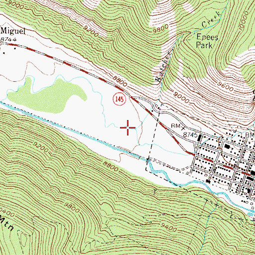 Topographic Map of Butcher Creek, CO