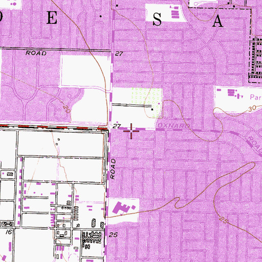 Topographic Map of Tried Stone Church of God in Christ, CA