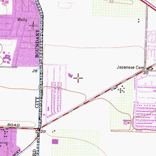 Topographic Map of College Park Shopping Center, CA
