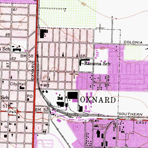 Topographic Map of Good Shepherd Baptist Church, CA