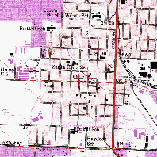 Topographic Map of Gullwing Childrens Museum, CA