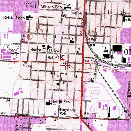 Topographic Map of New Beginning Christian Center, CA