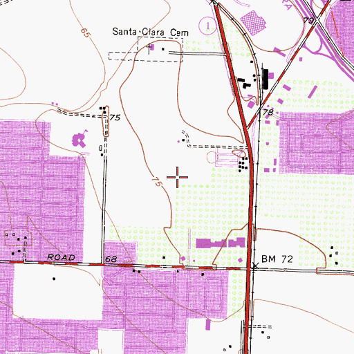 Topographic Map of Orchard Park, CA