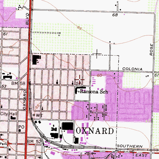 Topographic Map of Trinity Missionary Baptist Church, CA