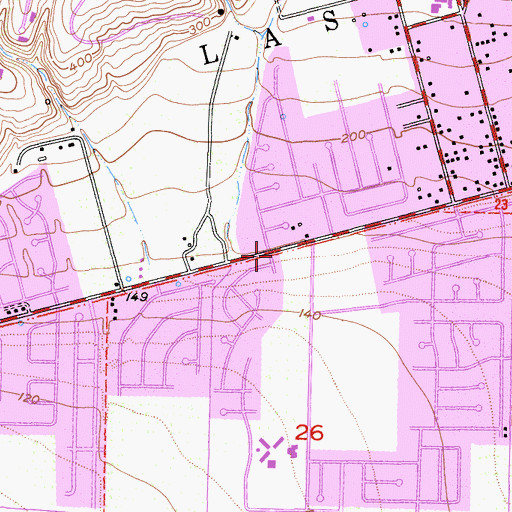Topographic Map of Camarillo Community Church, CA