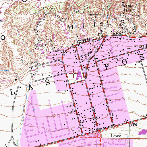 Topographic Map of Camarillo Christian School, CA