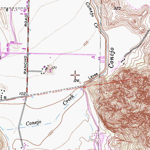 Topographic Map of Camarillo Sanitary Plant, CA