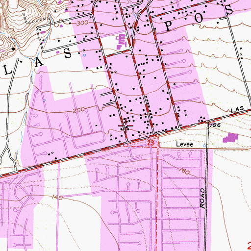 Topographic Map of Carden Elementary School, CA