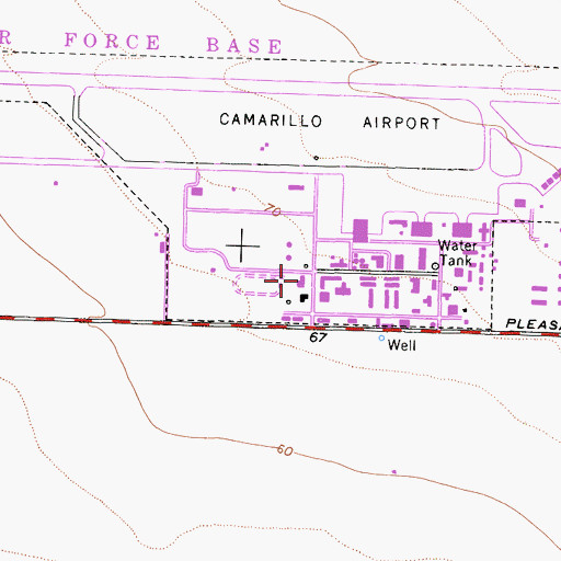 Topographic Map of Frontier High School, CA