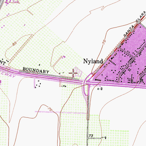 Topographic Map of Owl Mobile Manor, CA