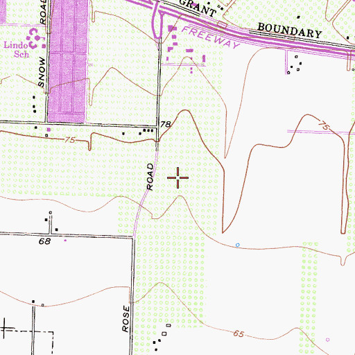 Topographic Map of Saint John's Regional Medical Center, CA