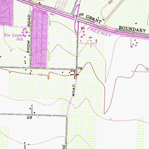 Topographic Map of Saint Johns Regional Medical Center Health Sciences Library, CA