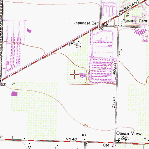 Topographic Map of Tierra Vista Elementary School, CA