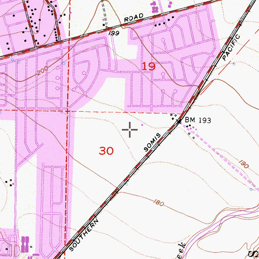 Topographic Map of Adolfo Park, CA