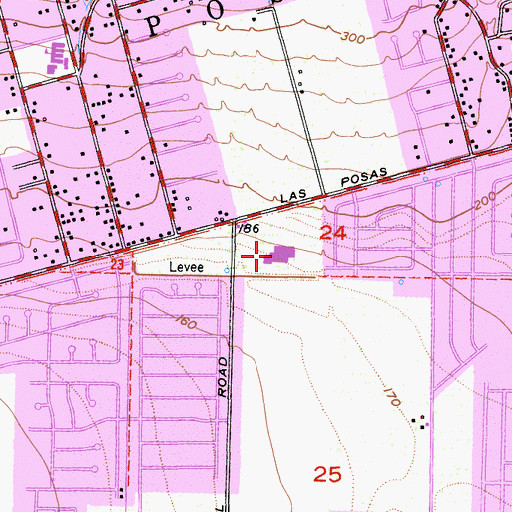 Topographic Map of Camarillo Village Square Shopping Center, CA