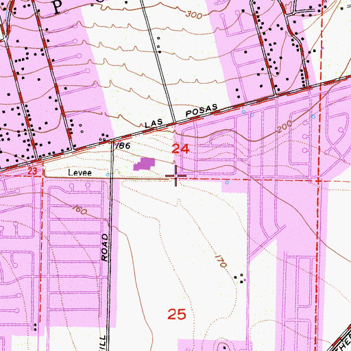 Topographic Map of First Baptist Church of Camarillo, CA