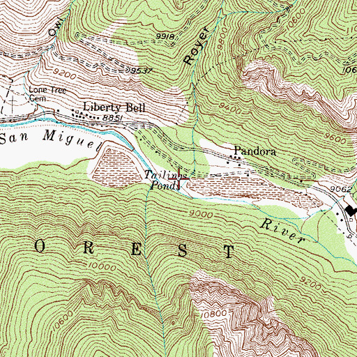 Topographic Map of Royer Gulch, CO