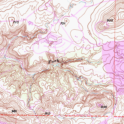 Topographic Map of Fort Wildwood Park, CA