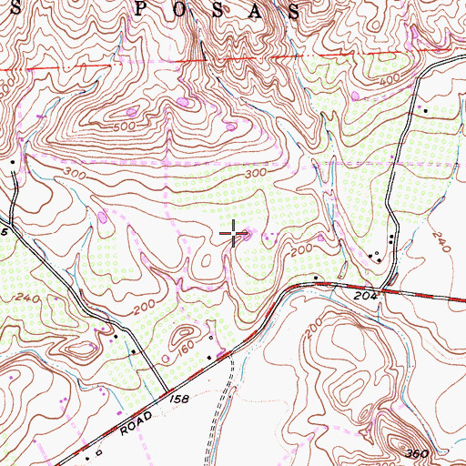 Topographic Map of Quito Park, CA
