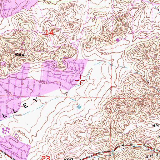 Topographic Map of Wendy Park, CA
