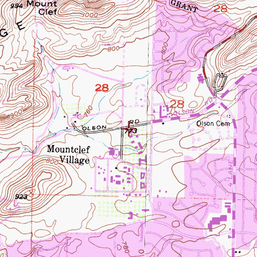 Topographic Map of California Lutheran University - Thousand Oaks Campus, CA