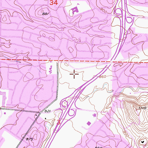 Topographic Map of Conejo Creek Equestrian Park, CA