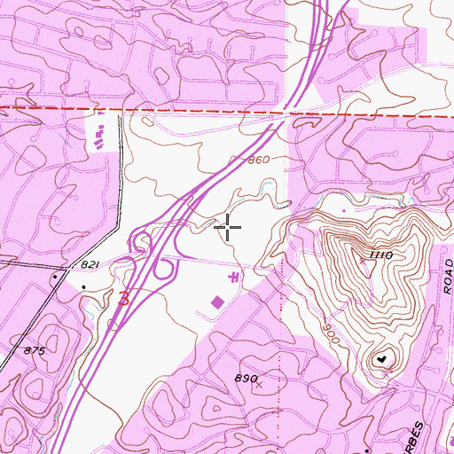 Topographic Map of Goebel Senior Adult Center, CA