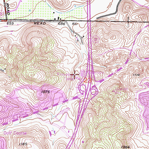 Topographic Map of Olsen Road Water Reclamation Plant, CA