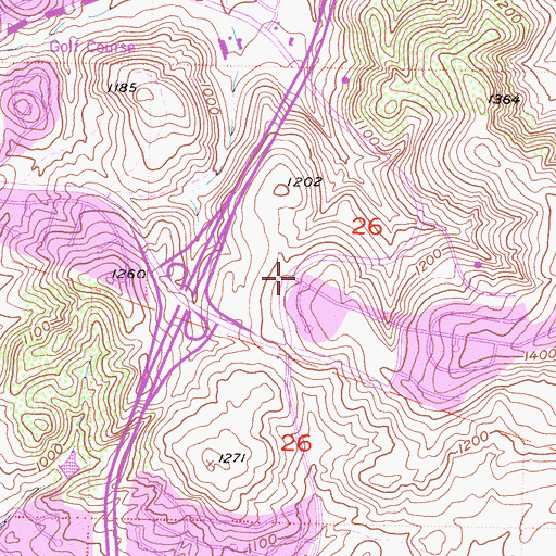 Topographic Map of Prince of Peace Lutheran Church, CA