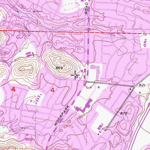 Topographic Map of Saint Paschal Baylon School, CA