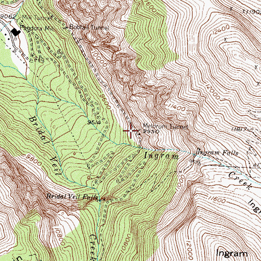 Topographic Map of Meldrum Tunnel, CO