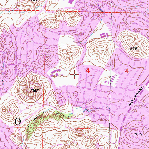 Topographic Map of The Church of Jesus Christ of Latter Day Saints, CA