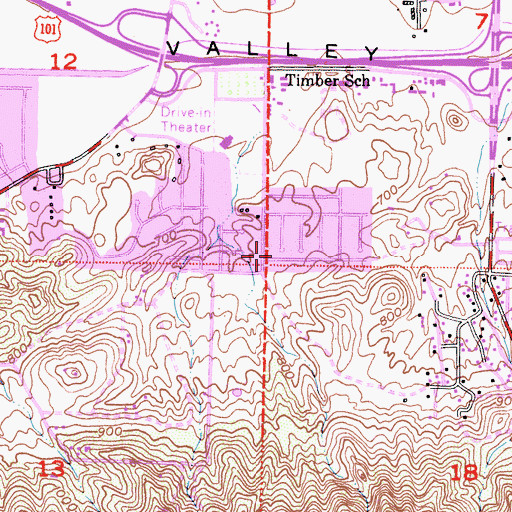 Topographic Map of Kingdom Hall of Jehovahs Witnesses, CA