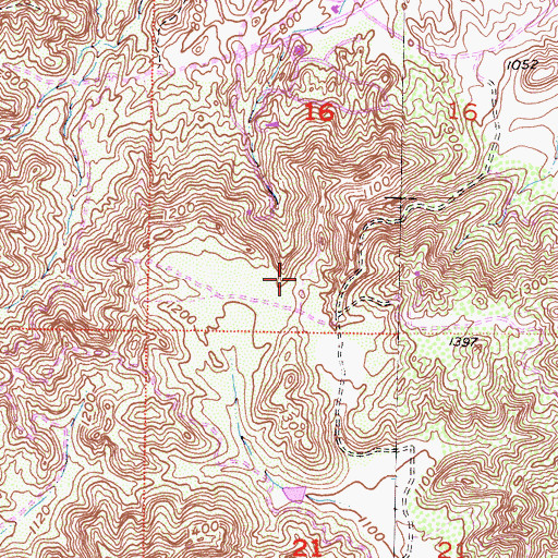 Topographic Map of Los Robles Open Space, CA