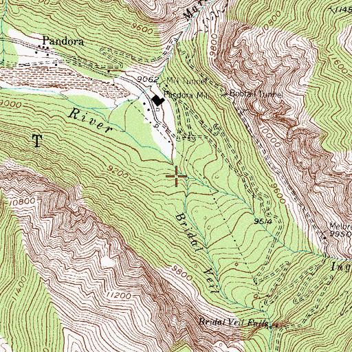 Topographic Map of Ingram Creek, CO