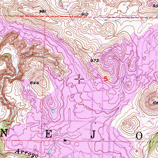 Topographic Map of Redeemer Lutheran Church, CA