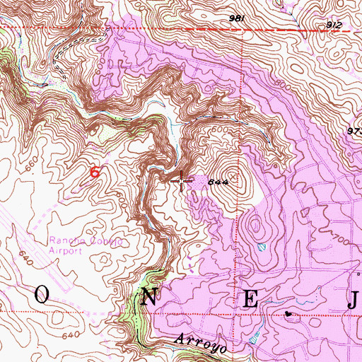 Topographic Map of Rockwell International Science Center, CA
