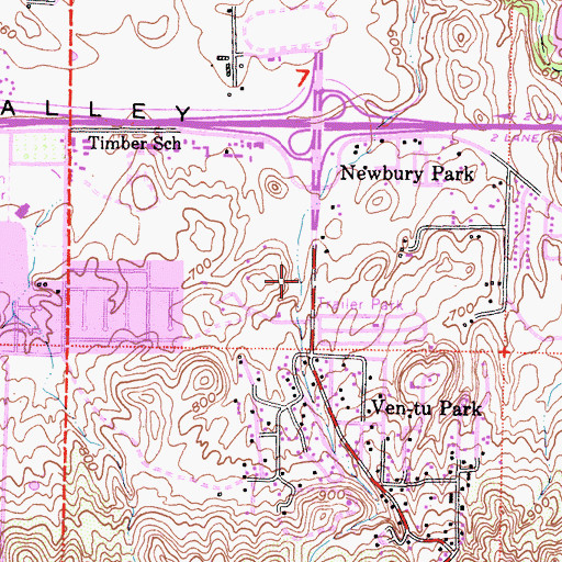 Topographic Map of Stage Coach Inn Museum, CA